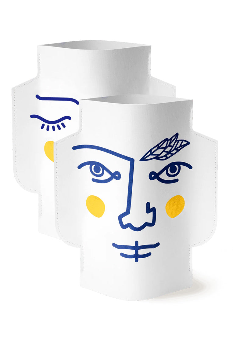 Double-sided paper vase Octaevo, "Janus"