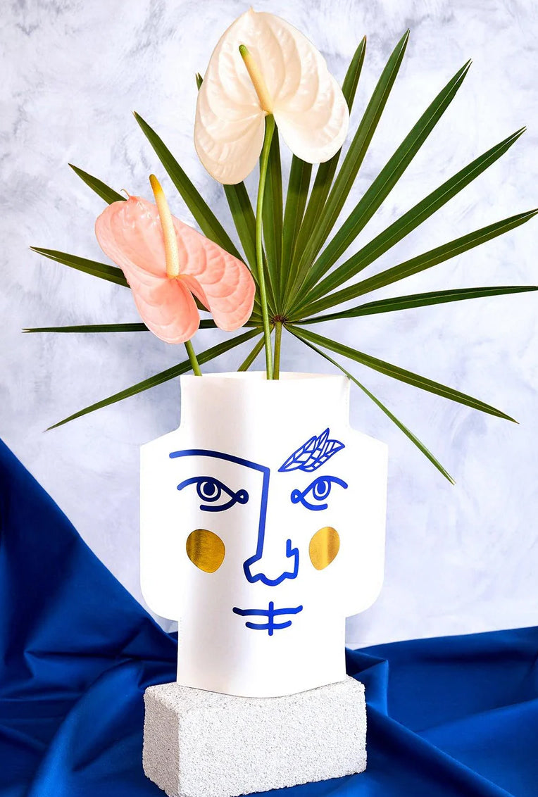 Double-sided paper vase Octaevo, "Janus"