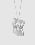 Collar, mujer, hombre, aleación, chapa de oro 24k, plata .925, venus, figura humana, regalo aniversario, regalo, hecho a mano, méxico, regalo para mujer, regalo para hombre, cadena delgada, diseño mexicano, marca mexicana, hecho en México