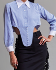 Short corset blouse