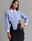 Short corset blouse