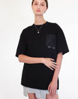 T-shirt con llave encapsulada en bolsillo, T-shirt para mujer, T-shirt para hombre, T-shirt de algodón, T-shirt oversized, T-shirt corte moderno, hecho a mano, hecho en México