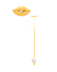 Lips & Pearl Earring