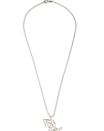 cadena delgada, cadena de plata, cadena con dije de México, cadena para mujer, cadena para hombre, collar para mujer, collar para hombre, diseño mexicano, hecho a mano, hecho en México, collar conmemorativo