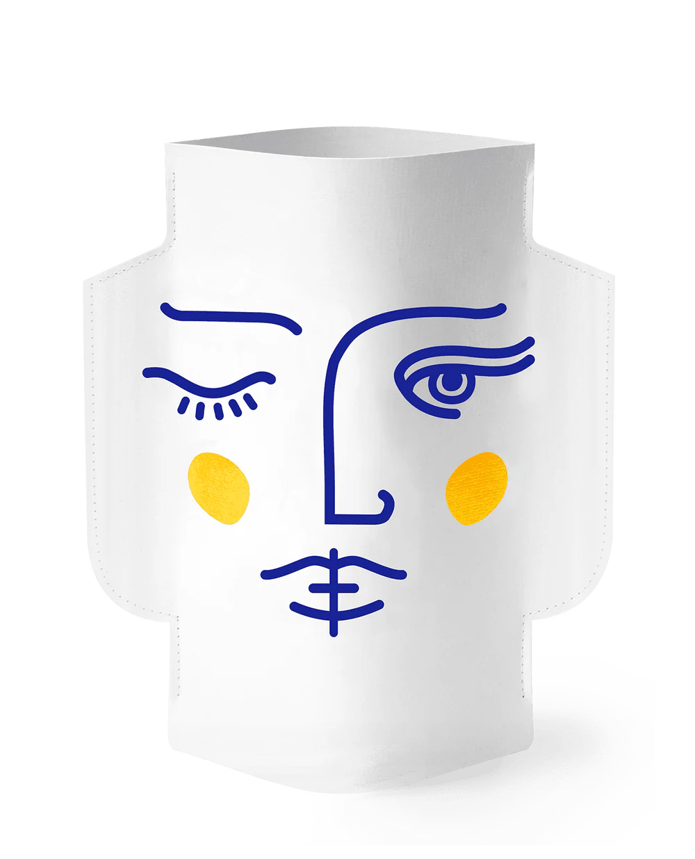 Double-sided paper vase 